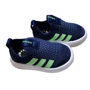 New Adidas Bubble Comfy 1 Blue Green Size 7K Brand New In Box Slip On Shoes Boy